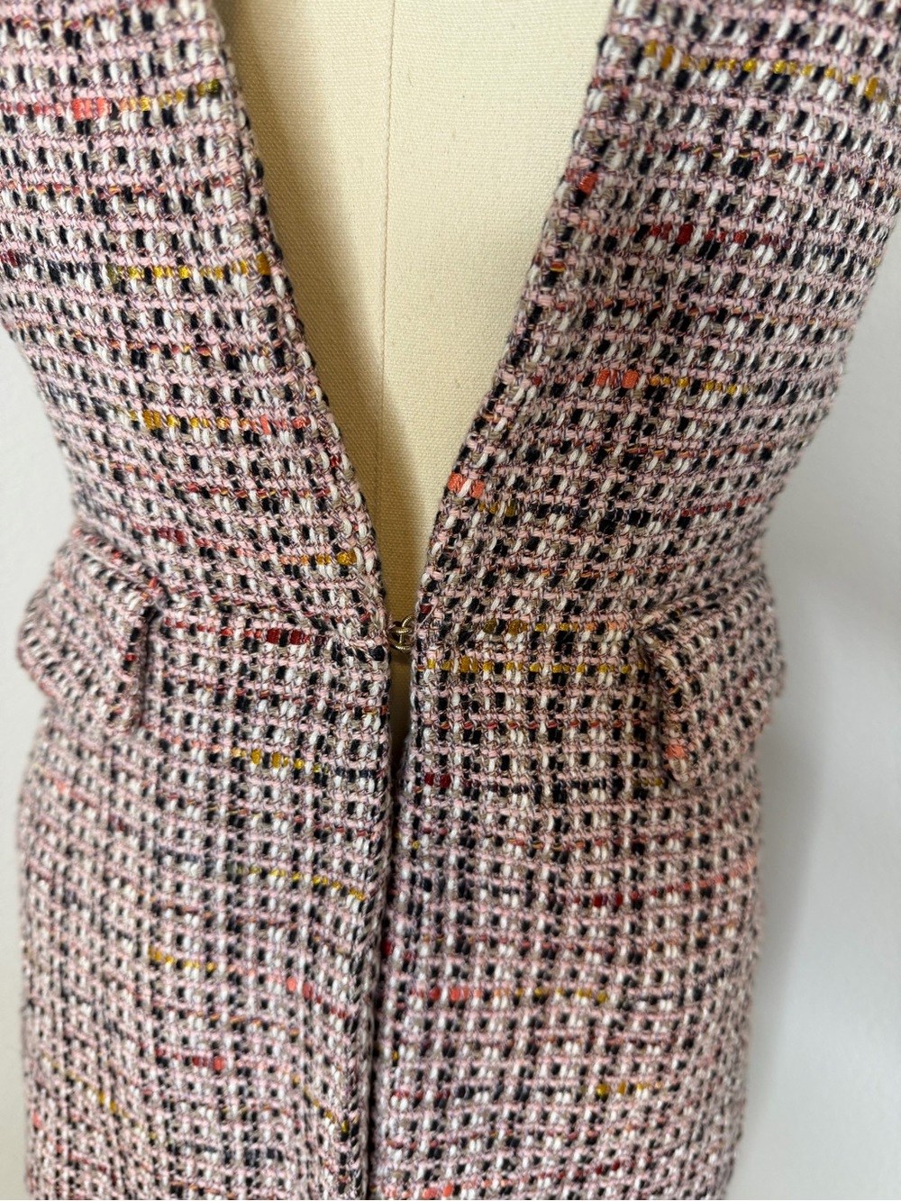 Zara Pink Tweed Sweater Vest Size XS - Picture 4 of 9